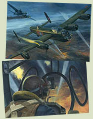 Original paintings from the Osprey book Battle of Berlin 1943-44 by Graham Turner