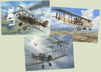 Original paintings from the Osprey book Bloody April 1917 by Graham Turner