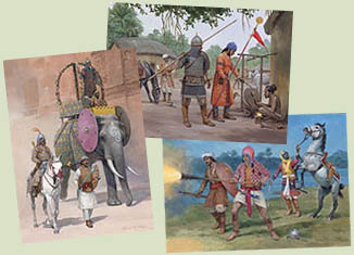 Original paintings by Graham Turner from the Osprey book Medieval Indian Armies (2)