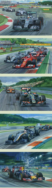 2015 Formula 1 Grand Prix Christmas Cards