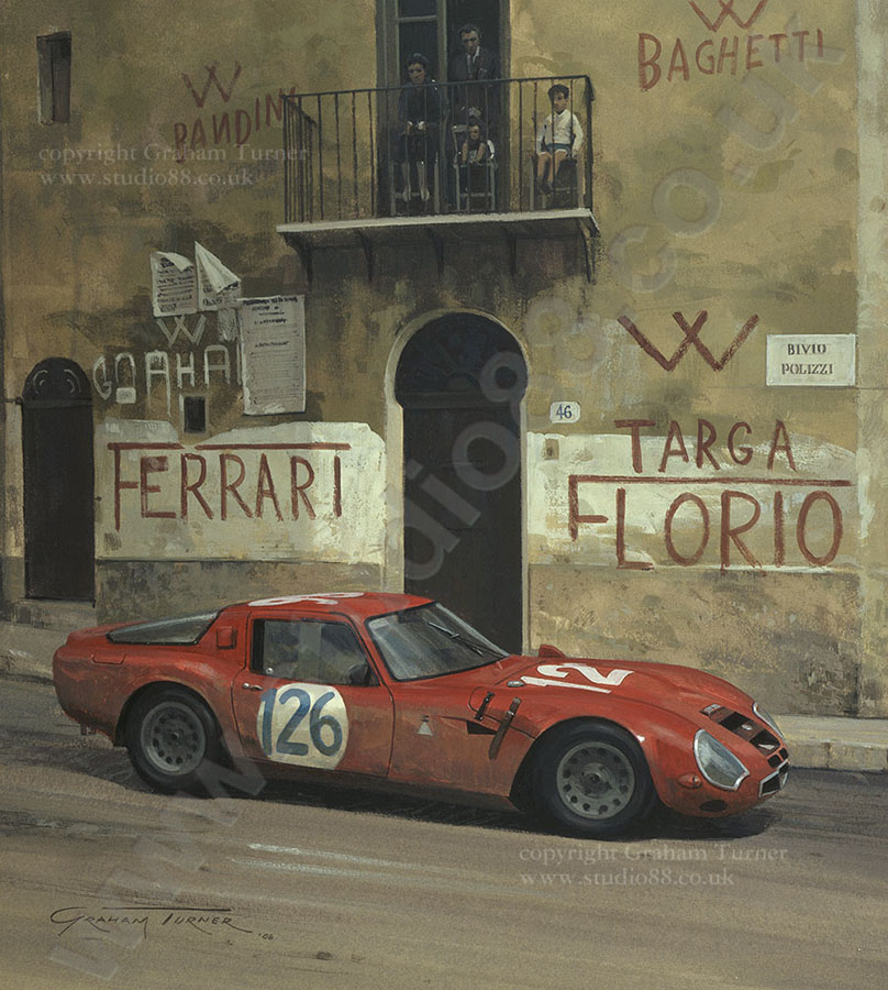 1966 Targa Florio - Gicle Print by Graham Turner