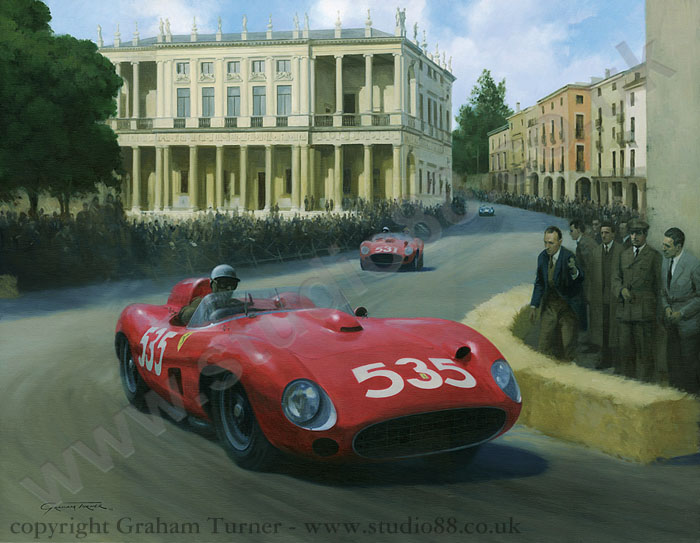 1957 Mille Miglia - Original Oil Painting by Graham Turner