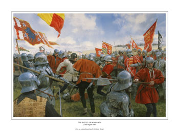 Battle of Bosworth, Wars of the Roses - Medieval Art print by Graham Turner