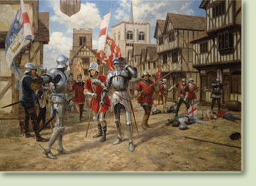 The Battle of St. Albans - Canvas Print