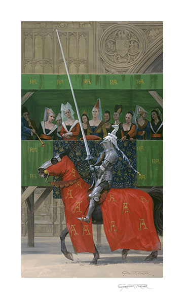 Ladies Favourite - Medieval Joust art print by Graham Turner