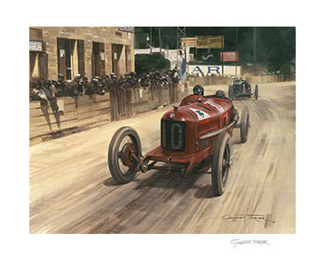 1924 French Grand Prix - 20"x 17" Giclée Print