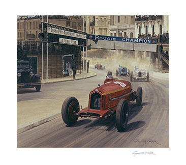 1932 Monaco Grand Prix - 20"x 17" Giclée Print