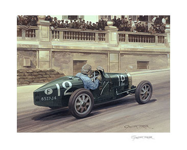1929 Monaco Grand Prix - 16"x 12" Giclée Print