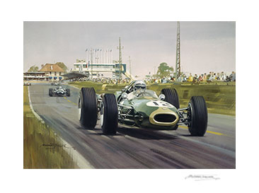 1966 French Grand Prix - 22"x 17" Giclée Print