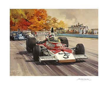 1974 United States Grand Prix - 20"x 17" Giclée Print