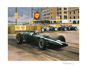 1962 Monaco Grand Prix - 20"x 17" Giclée Print