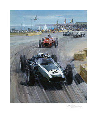 1960 Portuguese Grand Prix - 17"x 20" Giclée Print