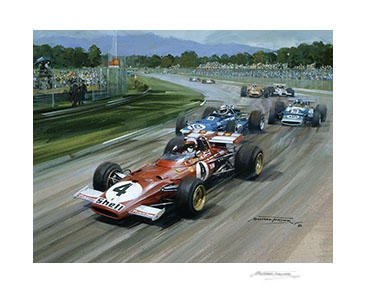 1970 Italian Grand Prix by Michael Turner - 20"x 17" Giclée Print