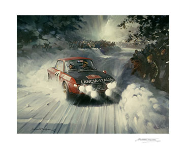 1972 Monte Carlo Rally by Michael Turner - 20"x 17" Giclée Print