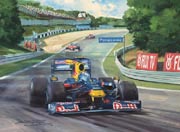 2009 Japanese Grand Prix - Original Painting by Michael Turner