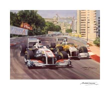2011 Monaco Grand Prix, Kobayashi, Sauber - Formula 1 Art Print by Michael Turner