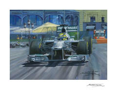 2013 Monaco Grand Prix, Nico Rosberg, Mercedes - Formula 1 Art Print