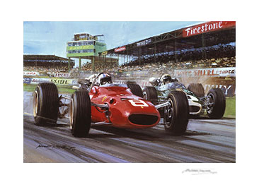 1967 British Grand Prix - 20"x 17" Giclée Print