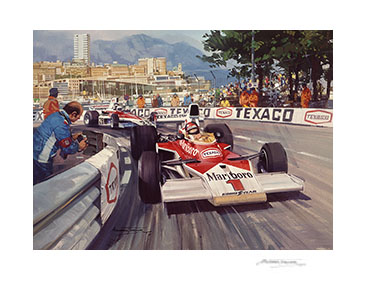 1975 Monaco Grand Prix - 20"x 17" Giclée Print