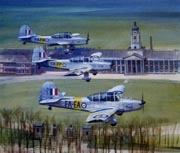 Cranwell Prentices - Original Painting by Michael Turner
