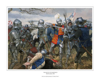 Battle of Wakefield, Wars of the Roses - Medieval Art print by Graham Turner