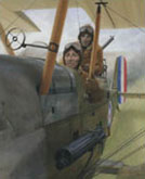 First World War Art - RE8 over the Western Front