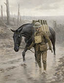 Not Much Further - First World War horse print by Graham Turner