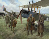 'Replacements' - First World War Royal Flying Corps BE2e - Aviation Art by Graham Turner