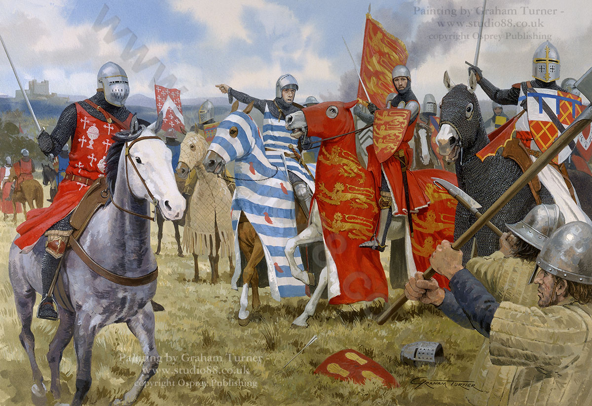 The Battle of Bannockburn - Edward II is urged to leave the battlefield