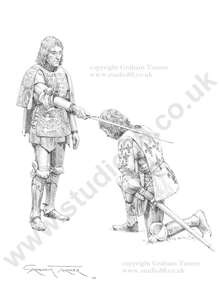 Syr John Paston, Knight - original drawing