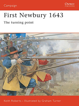 Artist signed Osprey book, Campaign 116, First Newbury 1643