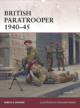 Artist signed Osprey book, Warrior 174, British Paratrooper 1940-45