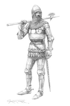The Medieval Art of Graham Turner - Original Pencil Drawings of Knights