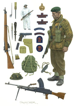 Second World War British Commando paintings by Graham Turner