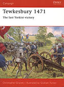 Artist signed Osprey book, Campaign 131, Tewkesbury 1471