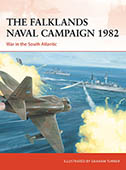 Artist signed Osprey book, Campaign 361, The Falklands Naval Campaign 1982