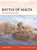 Artist signed Osprey book, Campaign 381, Battle of Malta