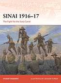 Artist signed Osprey book, Campaign 421, Sinai 1916-17