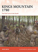 Artist signed Osprey book, Campaign 427, Kings Mountain 1780