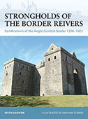 Artist signed Osprey book, Fortress 70, Strongholds of the Border Reivers