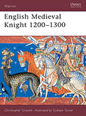 Artist signed Osprey book, Warrior 48, English Medieval Knight 1200-1300