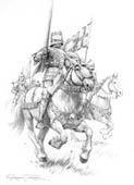 The Medieval Art of Graham Turner - Original Pencil Drawings of Knights ...
