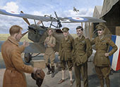 James McCudden VC and 56 Squadron RFC SE5a - Oil painting by Graham Turner GAvA